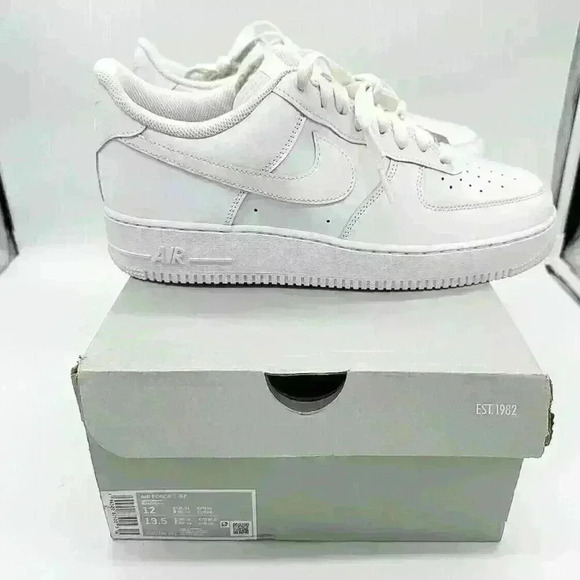 BRAND NEW IN BOX Nike Air Force 1 Low White '07 CW2288-111 Size 12 - Picture 7 of 8